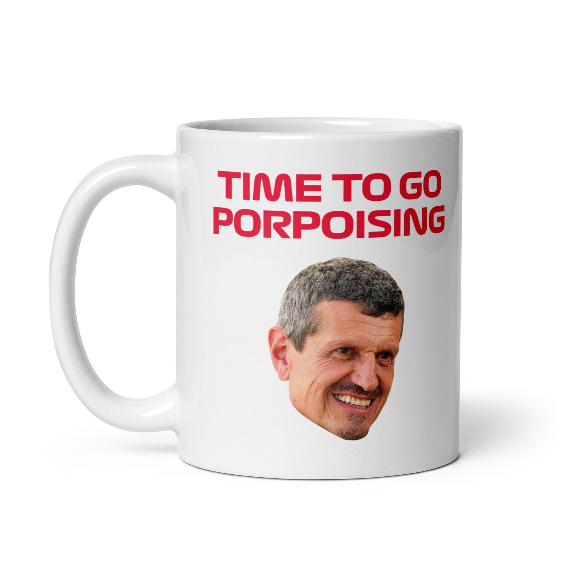 Guenther Steiner Time To Go Porpoising Mug left view